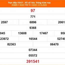 xổ số sóc trăng ngày 17 tháng 09