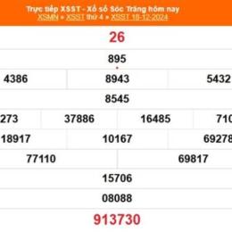xổ số sóc trăng ngày mùng 8 tháng 10