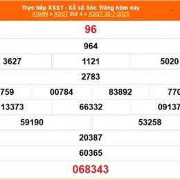 xổ số sóc trăng trong 30 ngày
