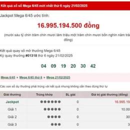 xổ số vietlott ngày 21 tháng 11