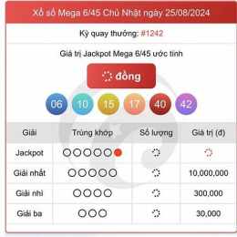 xổ số vietlott ngày 6 tháng 6